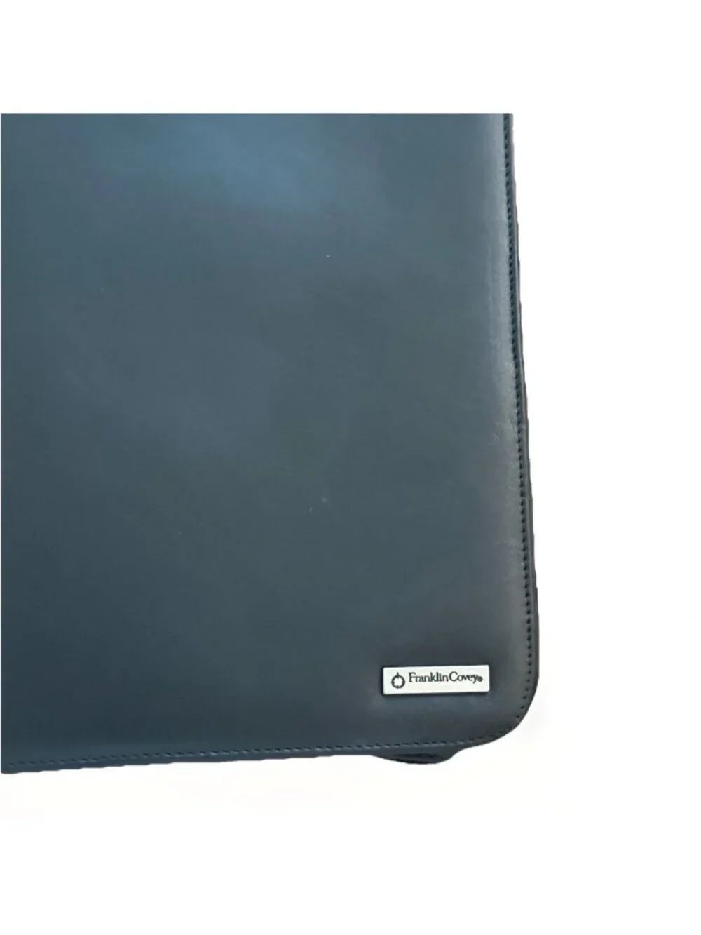 Franklin Covey Zip Around Full Grain Leather 7 Ring Binder Planner 2” Rings READ